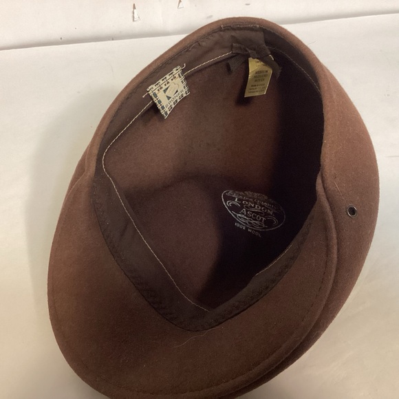 Broner London vintage Mens Wool Ascot Hat Size Medium made in USA Newsboy hat - Picture 9 of 9